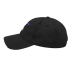 Forgiven Distressed Dad Hat - Black, left side