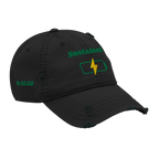 Sustained Distressed Dad Hat - Black, right front