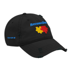 Reconciled Distressed Dad Hat - Black, right front