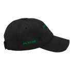 Sustained Distressed Dad Hat - Black, right side