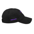 Forgiven Distressed Dad Hat - Black, right side