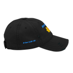 Reconciled Distressed Dad Hat - Black, right side