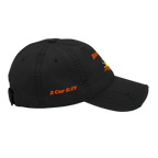 Renewed Distressed Dad Hat - Black, right side