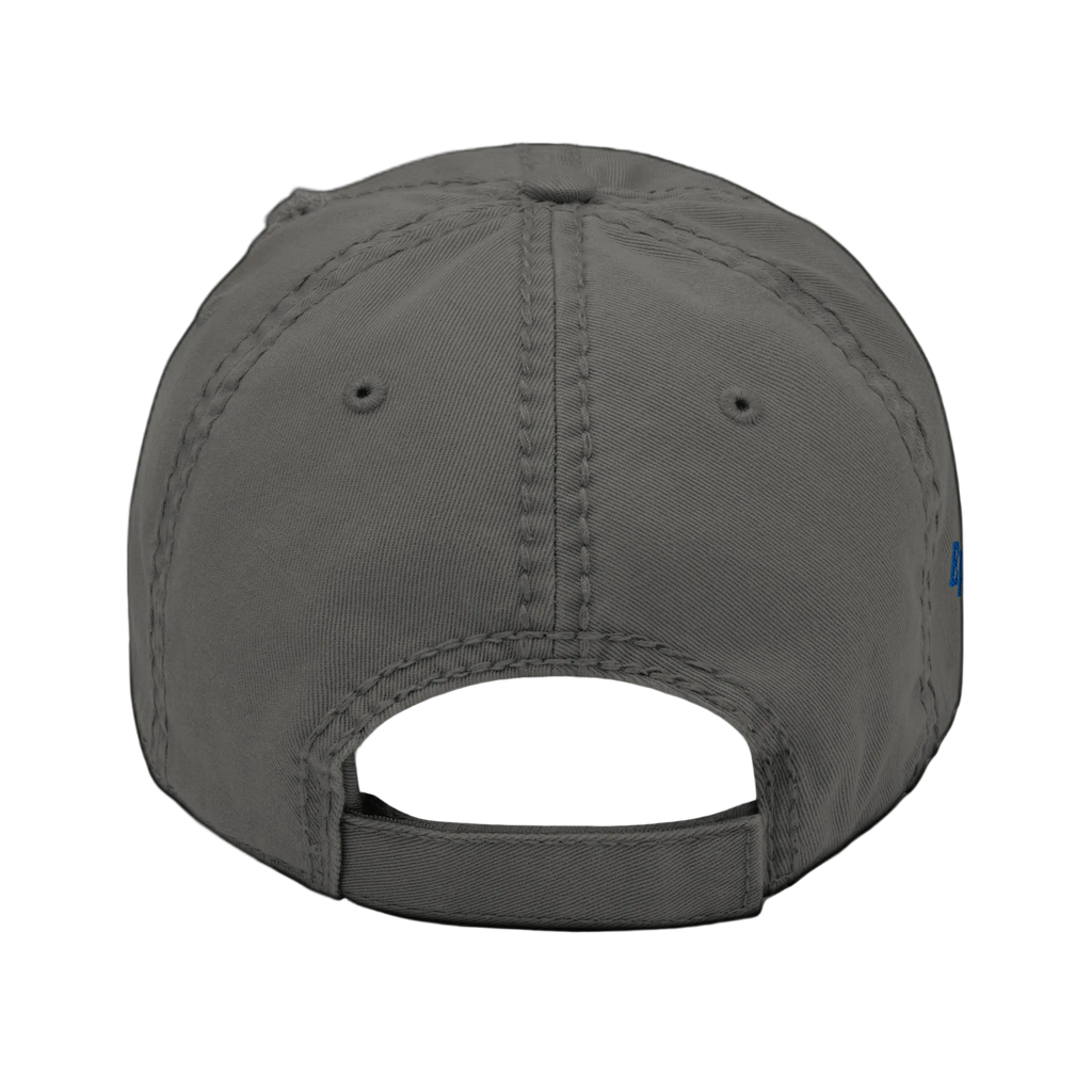 Saved Distressed Dad Hat - Charcoal Grey, back
