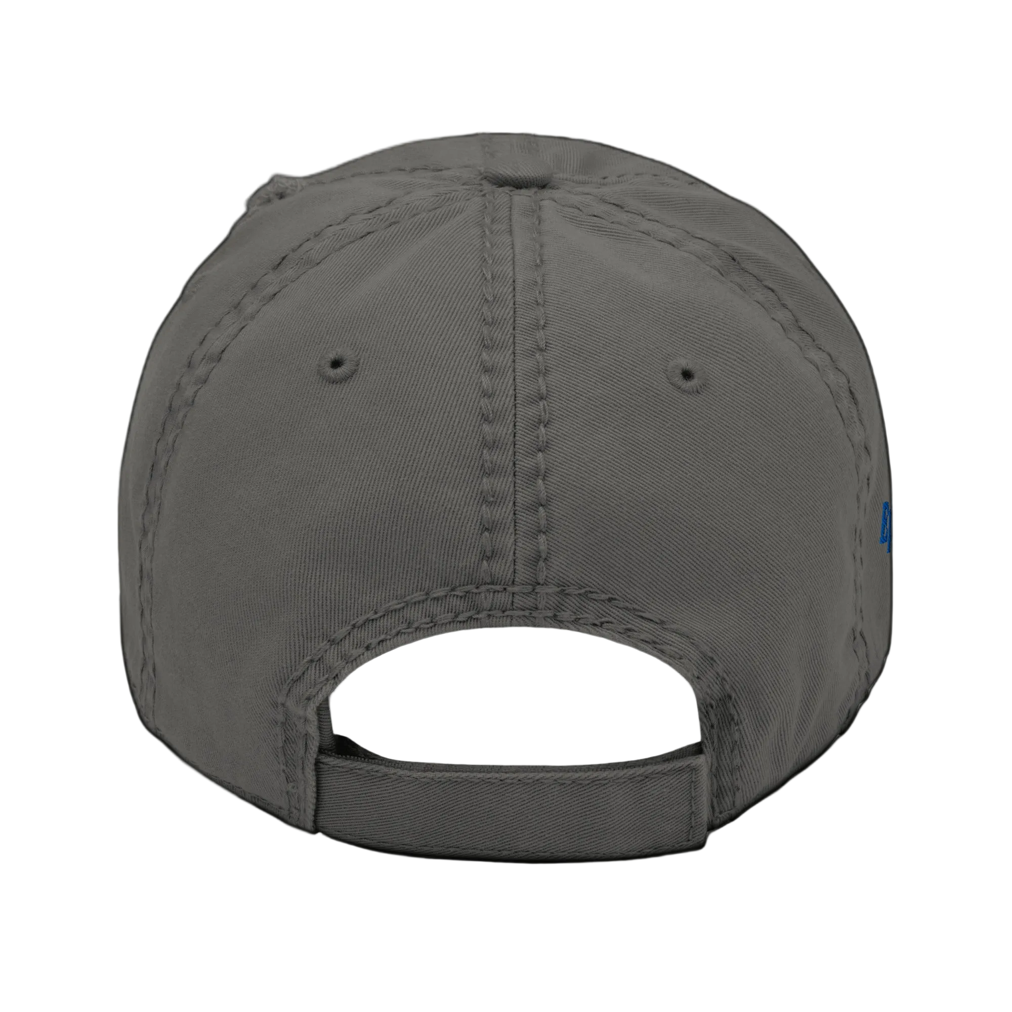 Saved Distressed Dad Hat - Charcoal Grey, back