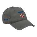 Saved Distressed Dad Hat - Charcoal Grey, right front