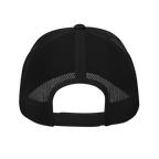 Forgiven Retro Trucker Hat - Black, back