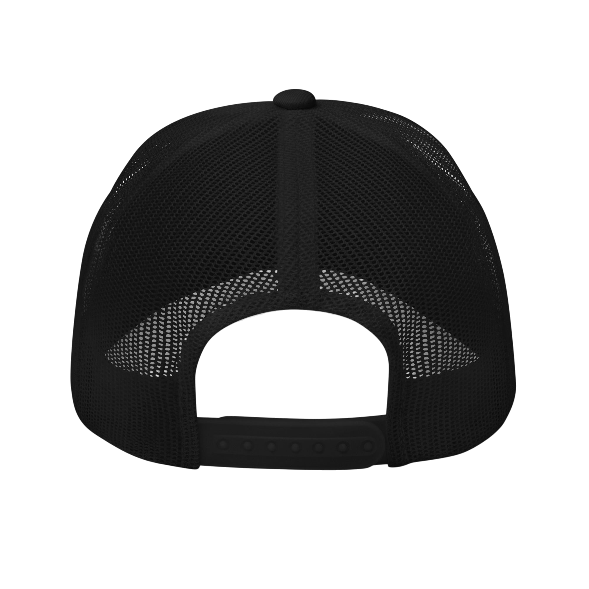 Renewed Retro Trucker Hat - Black, back