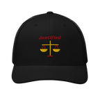 Justified Retro Trucker Hat - Black, front