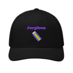 Forgiven Retro Trucker Hat - Black, front