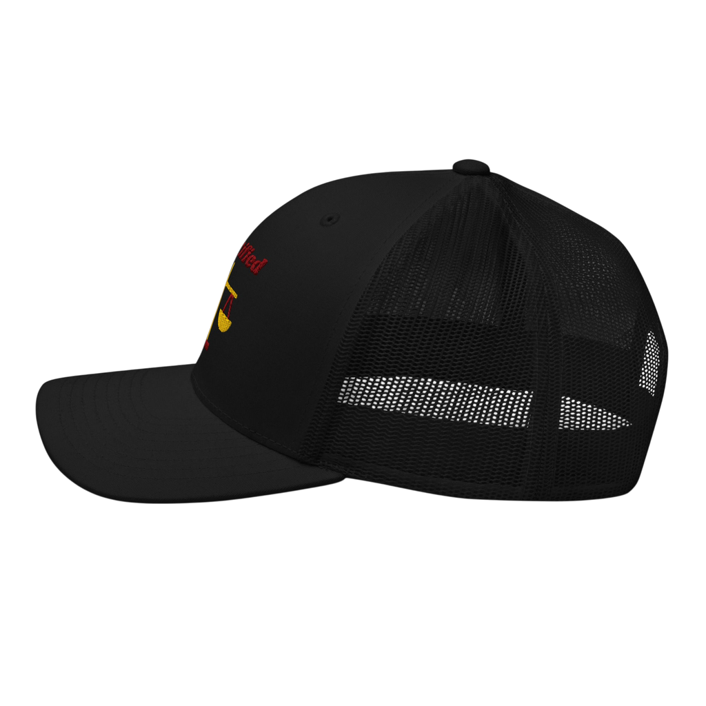 Justified Retro Trucker Hat - Black Left