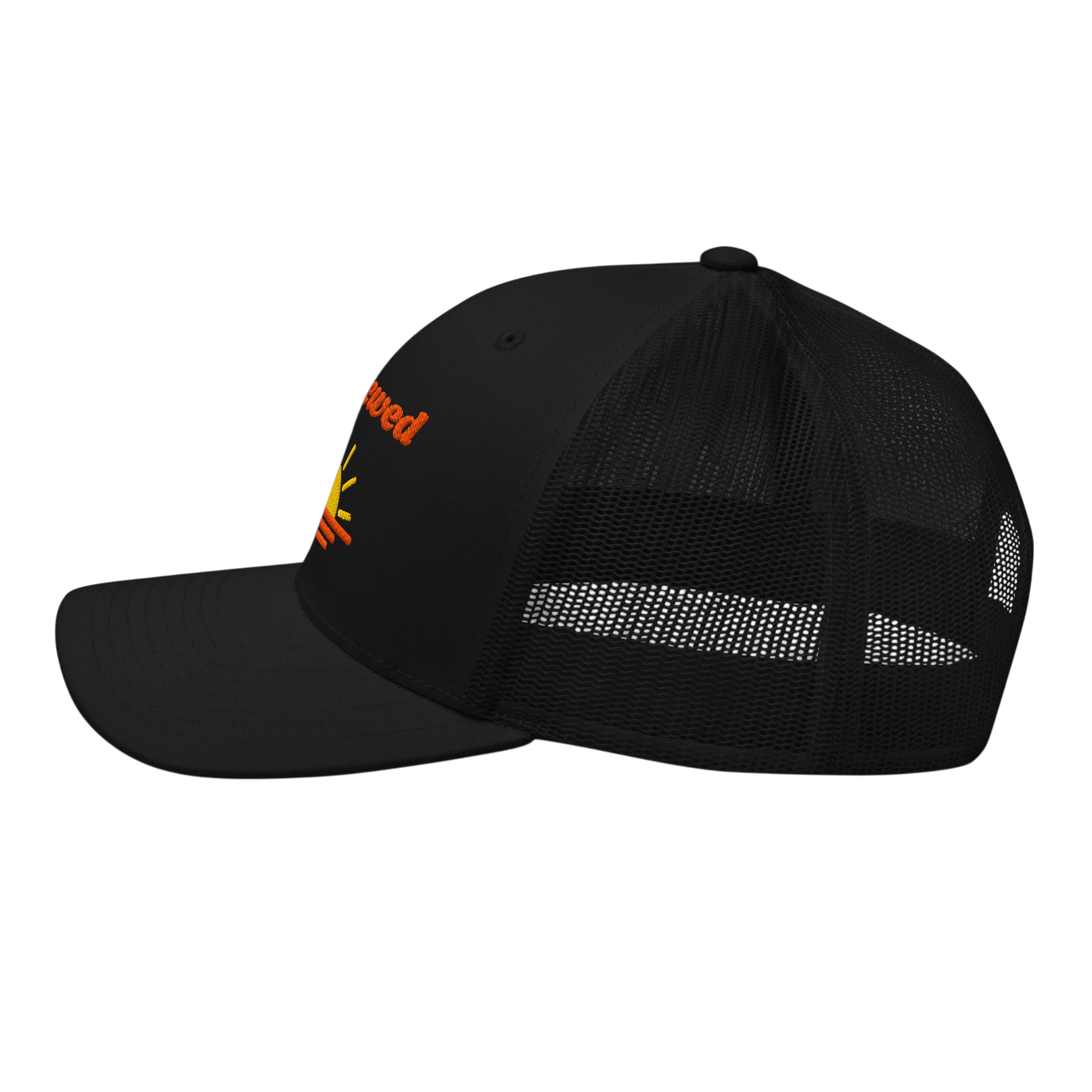 Renewed Retro Trucker Hat - Black Left
