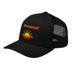 Renewed Retro Trucker Hat - Black, left front