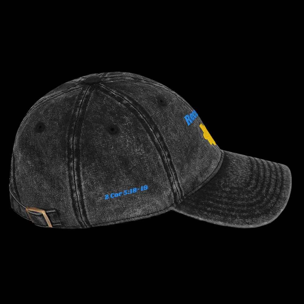 Reconciled Vintage Dad Cap - Black, right side