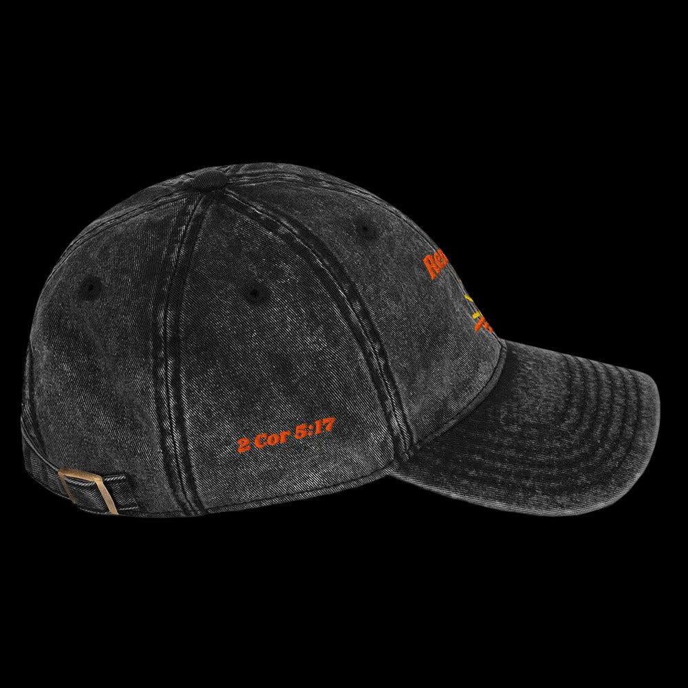 Renewed Vintage Dad Cap - Black, right side