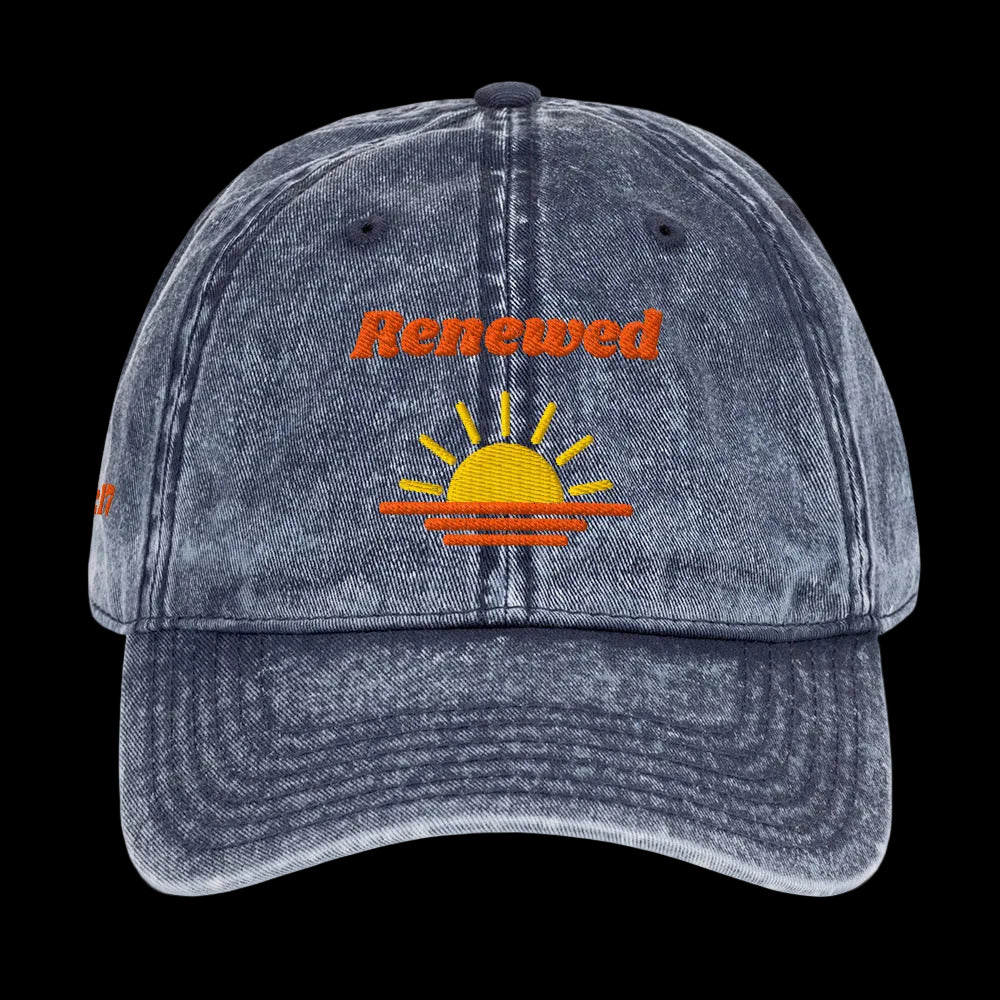 Renewed Vintage Dad Cap - Navy, front