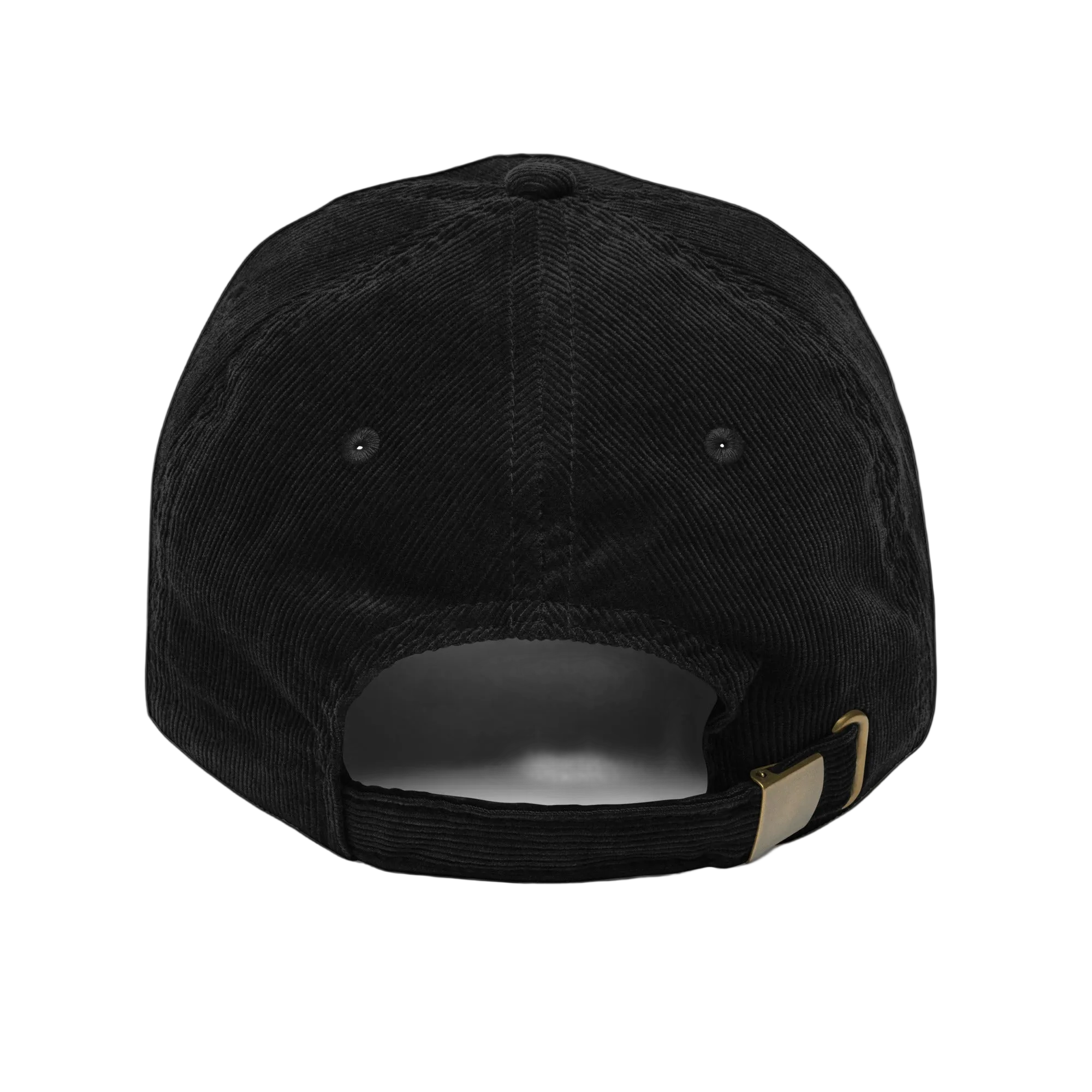Washed Vintage corduroy cap - Black, back