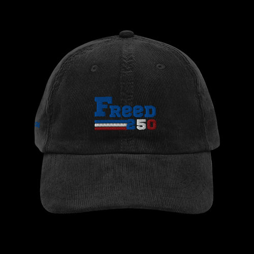 Freed Vintage corduroy cap - Black, front